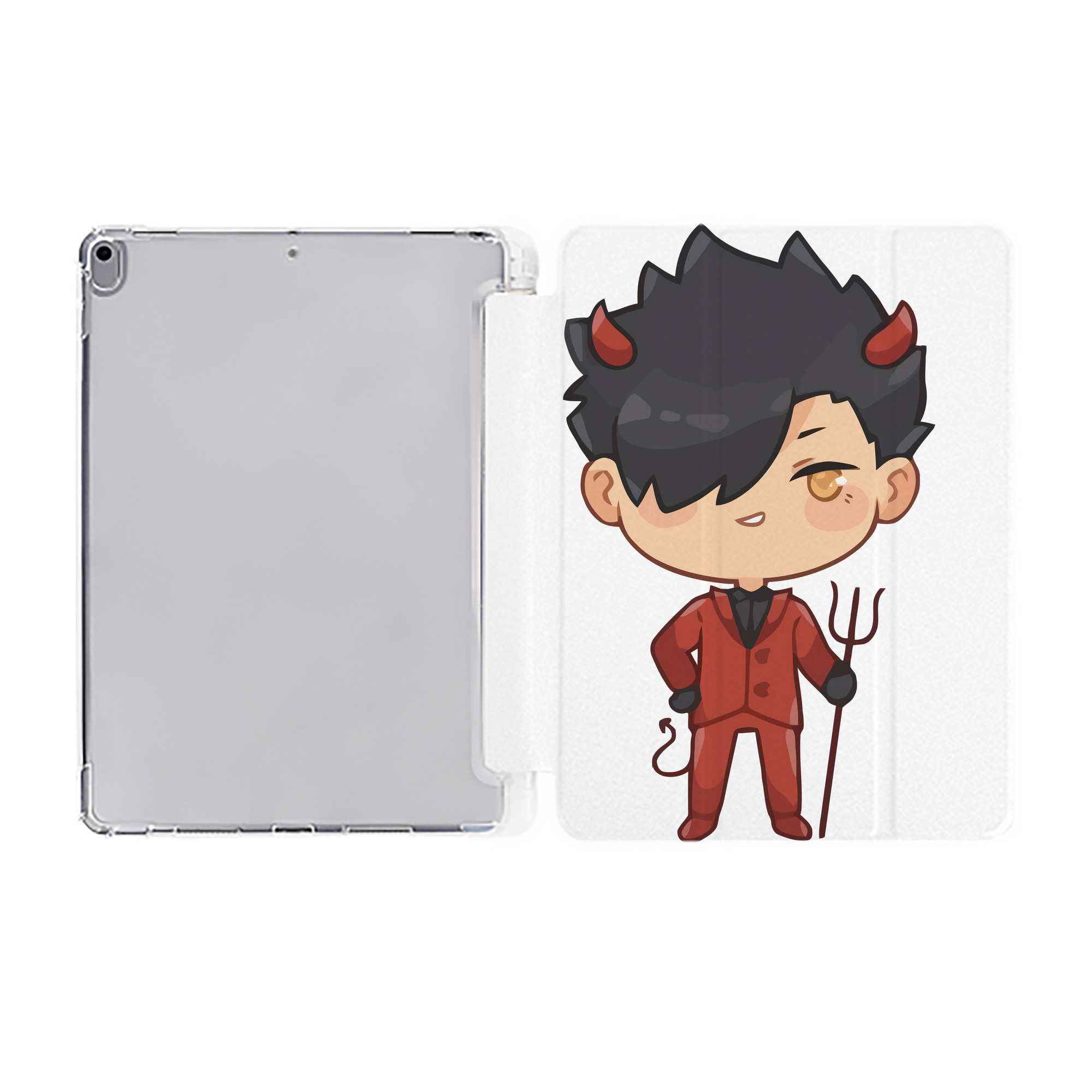 （画像用） ハイキュー!! Haikyu!! IPad ケース ペン収納付き 三つ折りスタンド PUレザー×シリコン 対応機種9.5/10.5/10.9インチ